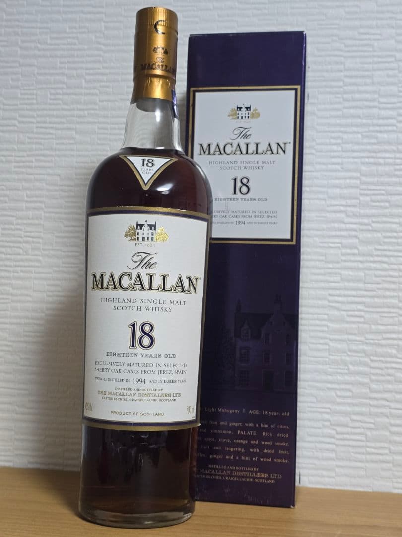 (未開封)マッカラン MACALLAN 18年 シェリー オーク 1994