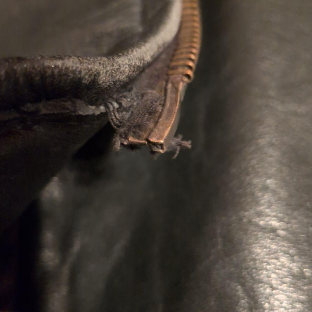 40年代〜50年代スゥエーデン製レザージャケット 黒　ゴートスキン