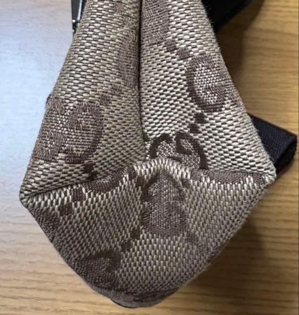 GUCCI GGパターン ウエストポーチ　ベージュ