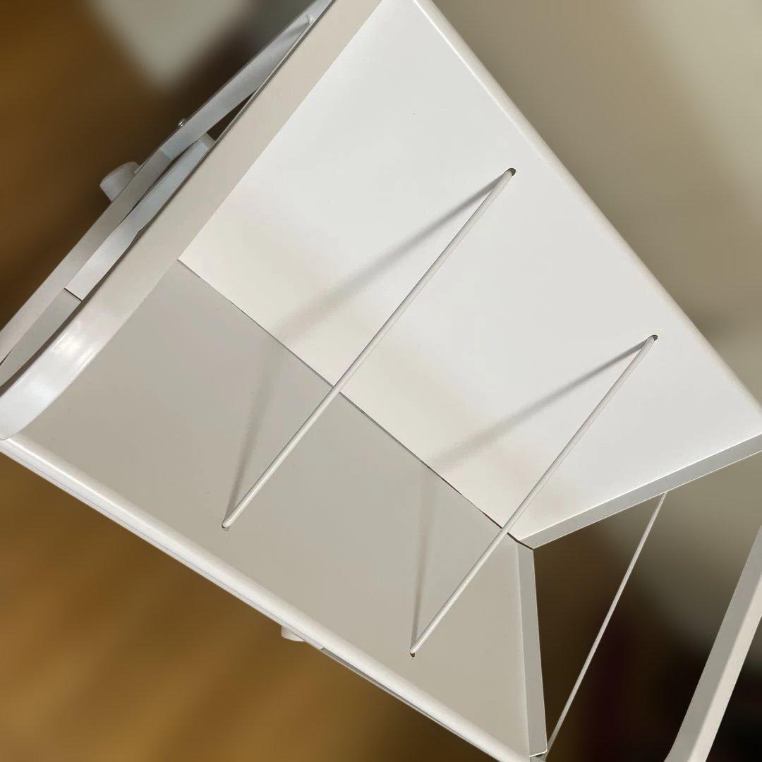 ナカバヤシ　ファイル、ワゴン2段　ホワイト　CWA−002W