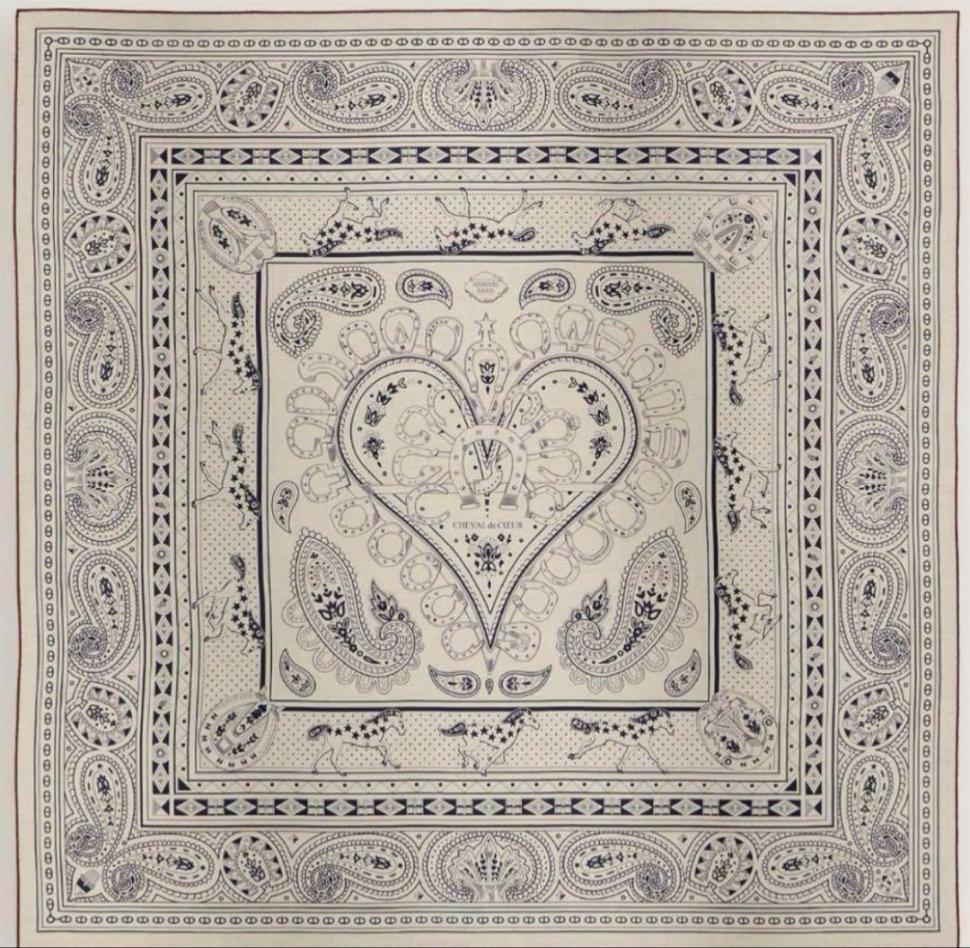 【未使用品】2025エルメス シュヴァルドゥクール　バンダナ140