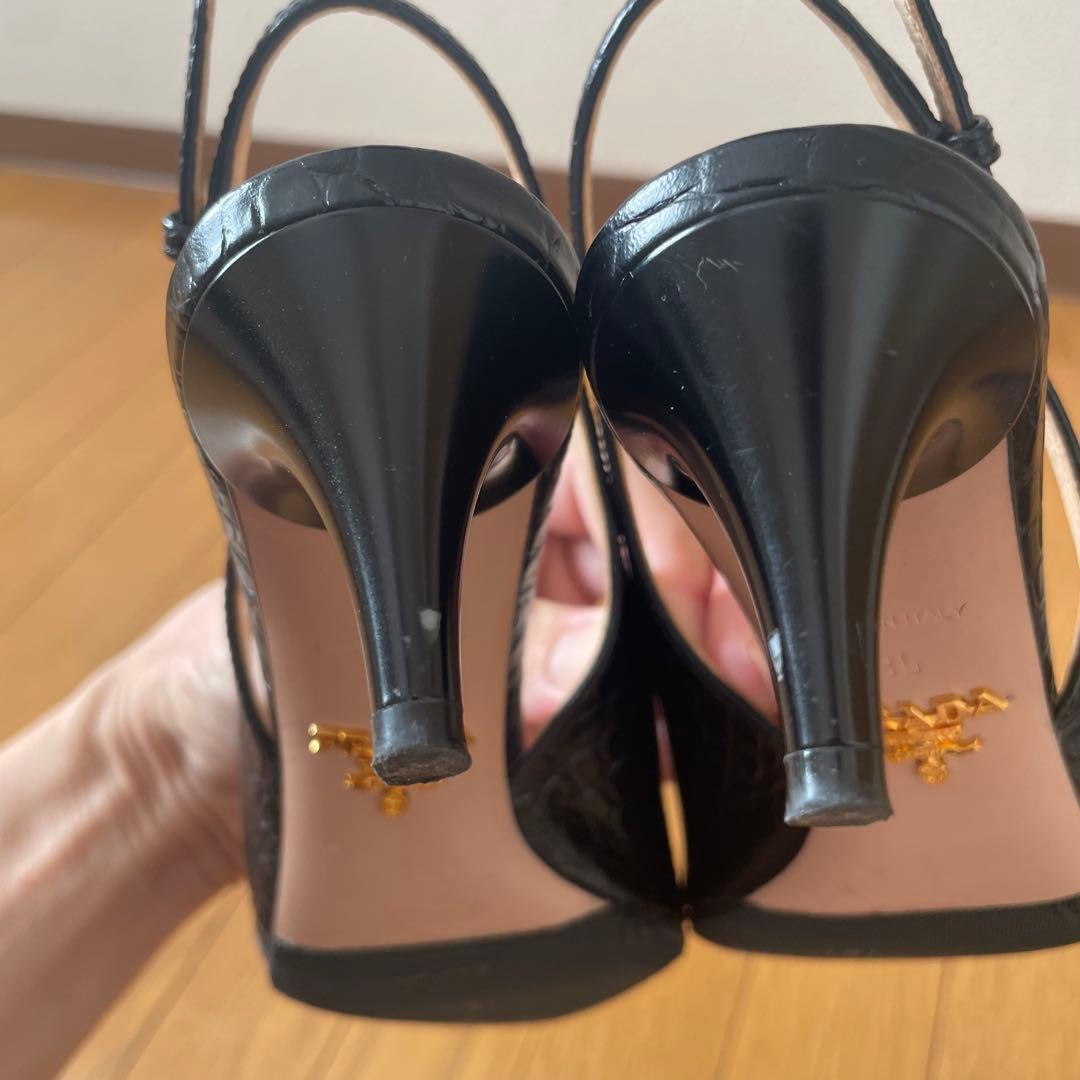 PRADA パンプス　ブラック　サイズ35(23cm程度) ミュール