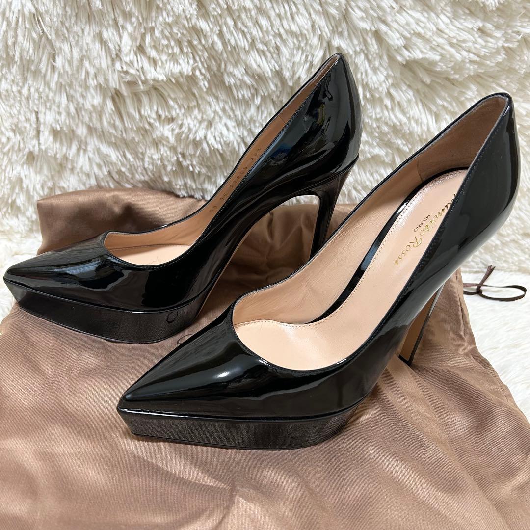 【美品】Gianvito Rossi ジャンヴィトロッシ ハイヒール パンプス
