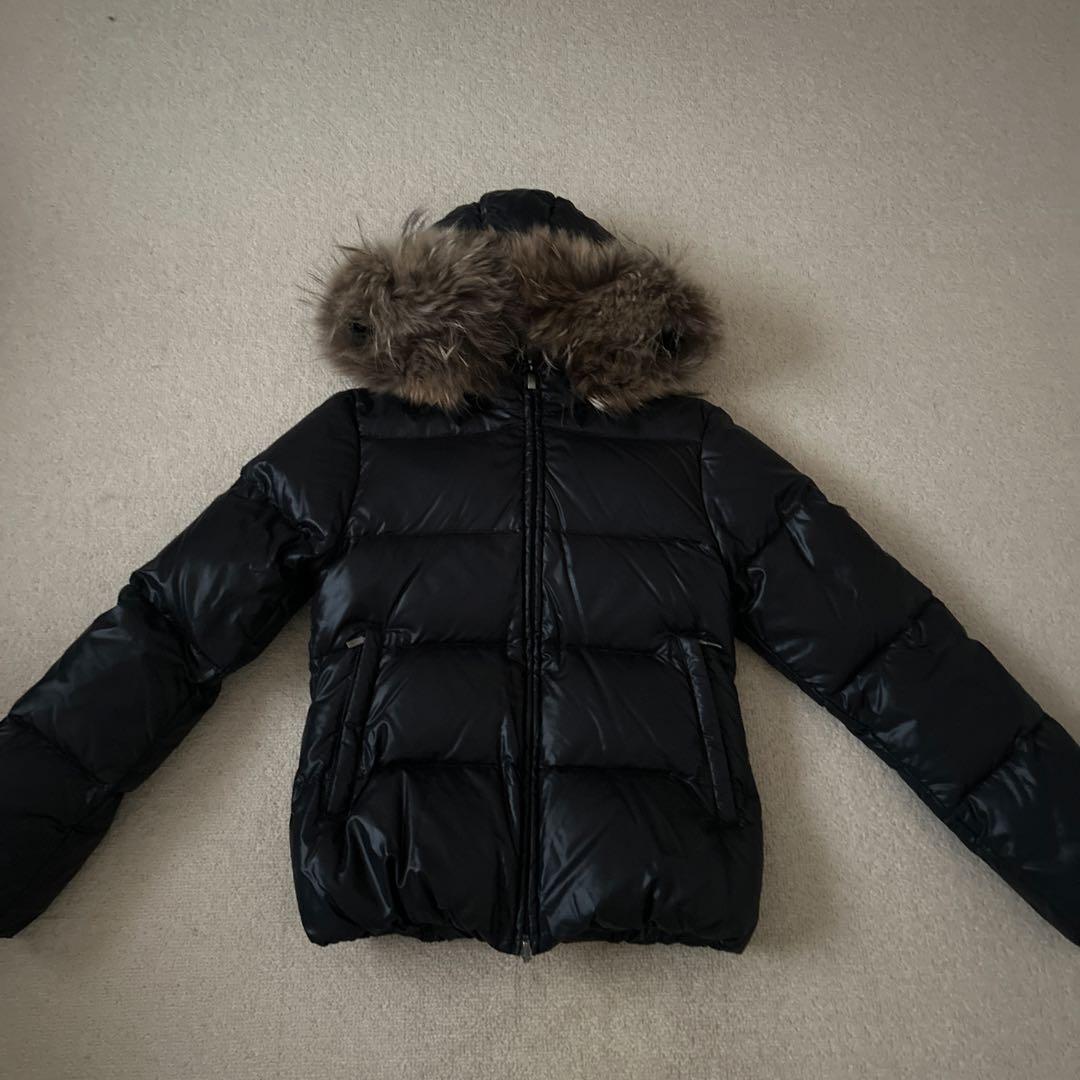 デュペチカ　ダウンジャケット　フード付き ブラック　40