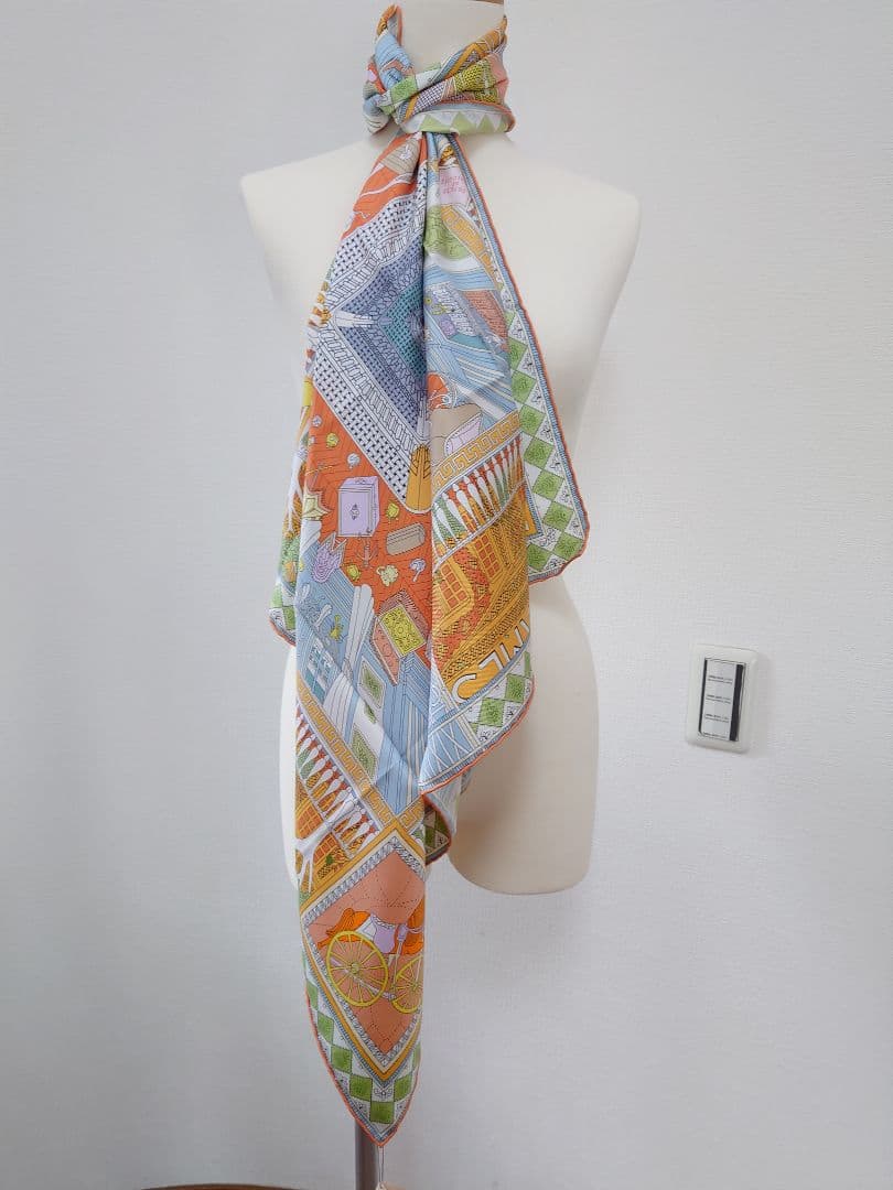 未使用’22秋冬　HERMESカレ90 オブジェ・ドゥ・キュリオジテ