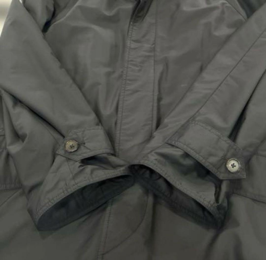 HERMESネイビー バルマカーンコート　ステンカラーメンズ（レディース着用可）