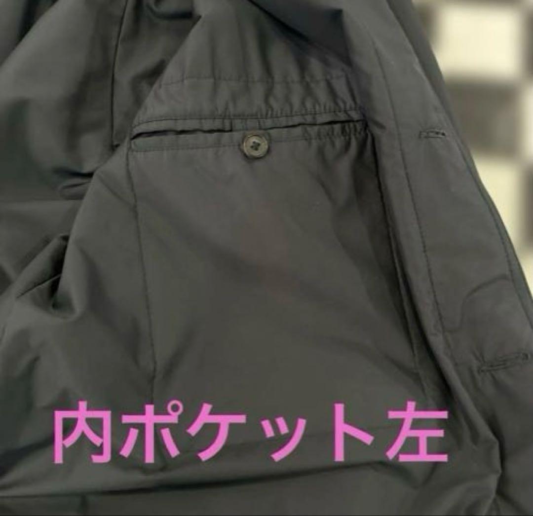 HERMESネイビー バルマカーンコート　ステンカラーメンズ（レディース着用可）