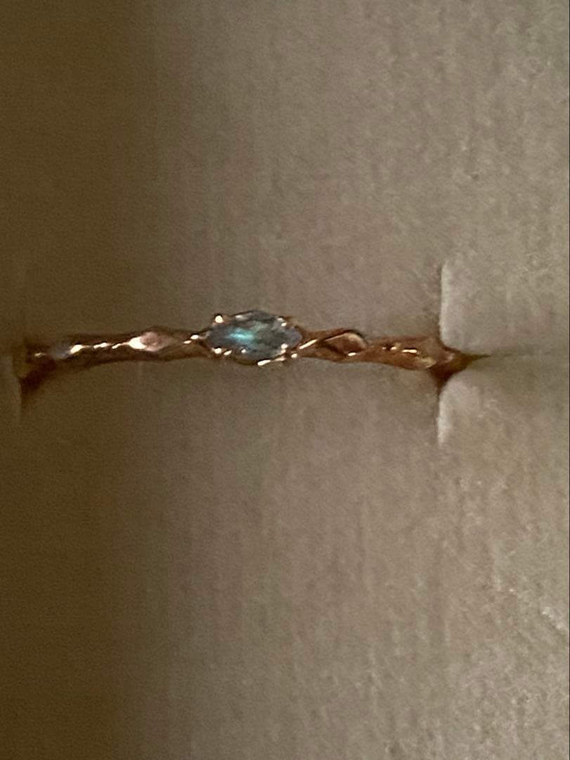 ノジェス　10k ラブラドライト　ポケットリング　13号