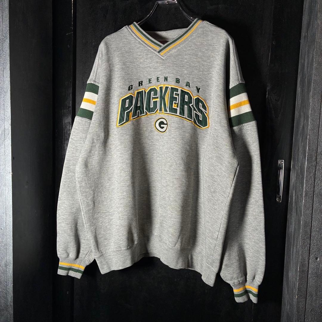 NFL GREEN BAY PACKERS スウェット　パッカーズ　グレー　L