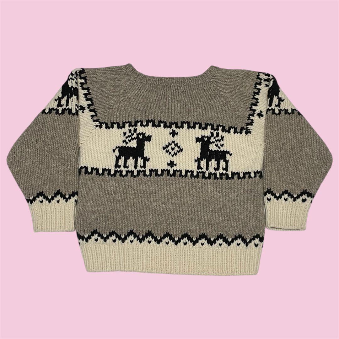 美品 フリークスストア 中山商店 コラボ Puno カウチン ペルーニット 鹿柄