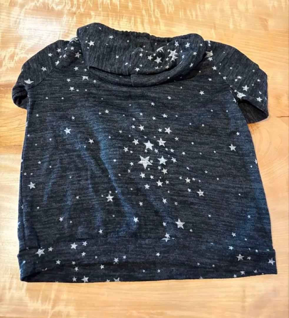 星柄　パーカー　フード　ポーカーズ