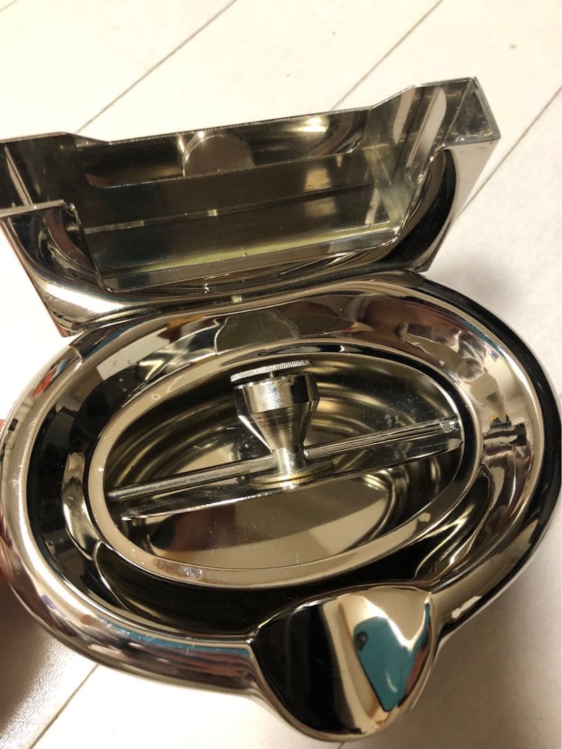 ダビドフ　灰皿　シガーアシュトレー　アンティーク　ステンレス製　　2点セット