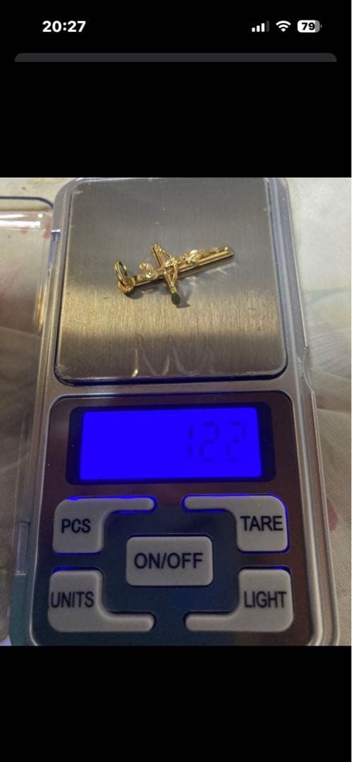 十字架　k18 ネックレス　セット