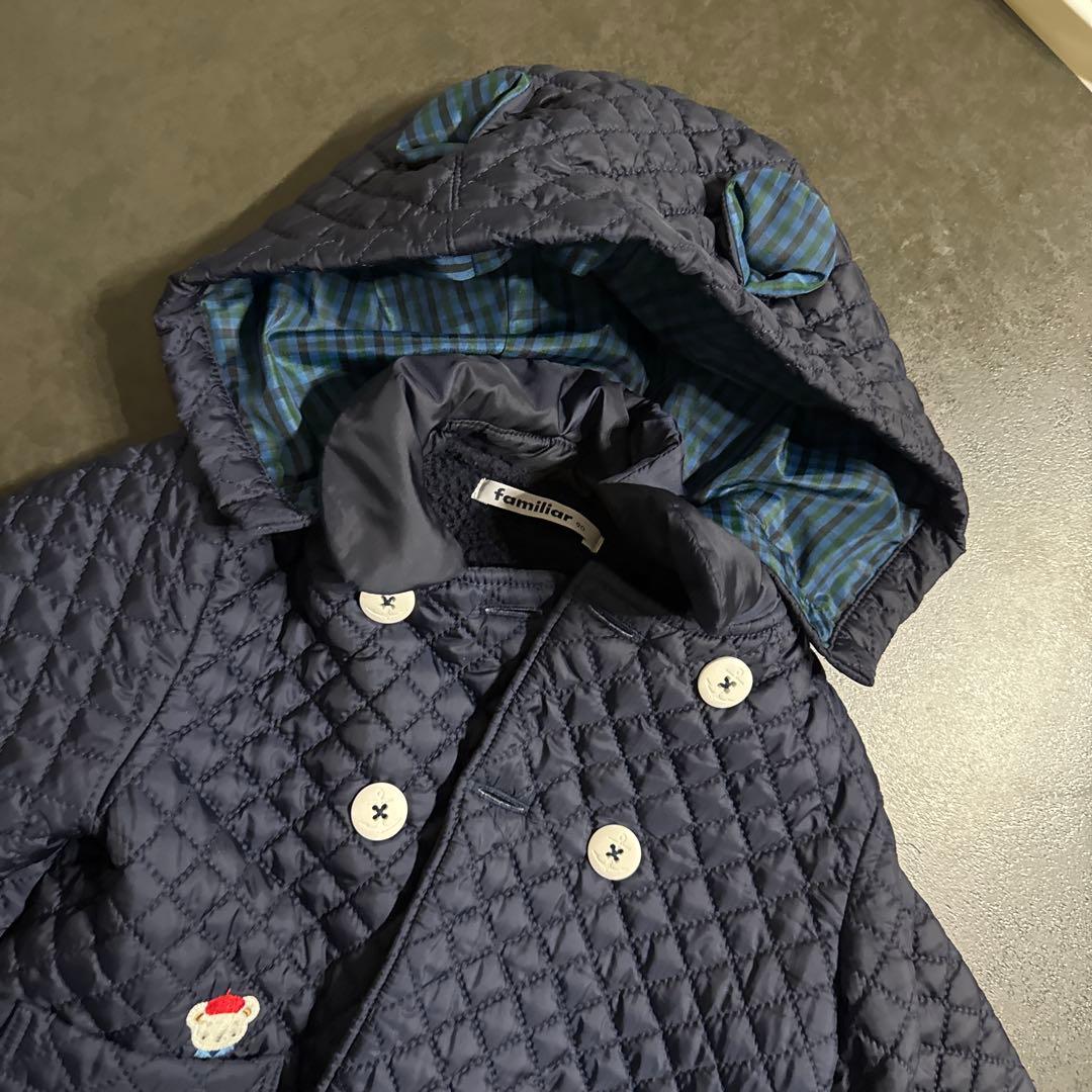 familiar ファミリア　キルティング　アウター　コート　90サイズ