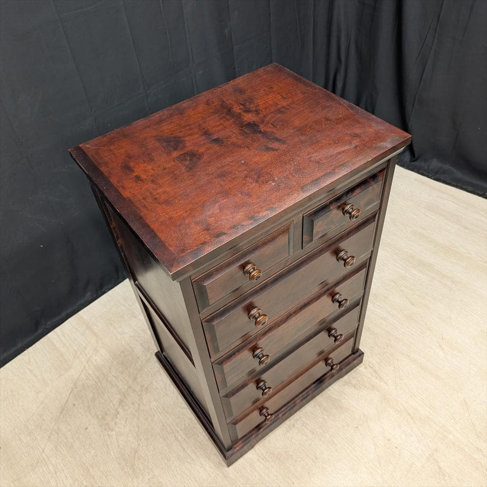 北海道民芸家具　樺 カバ材　無垢　整理箪笥　タンス　たんす　チェスト　小物