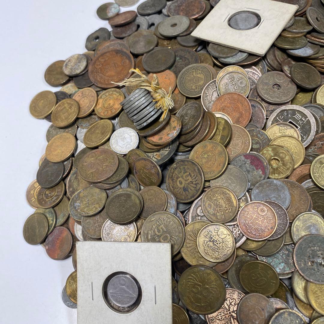 日本の古銭 明治 大正 昭和 レトロ まとめ売り 正味4.5kg NO.42