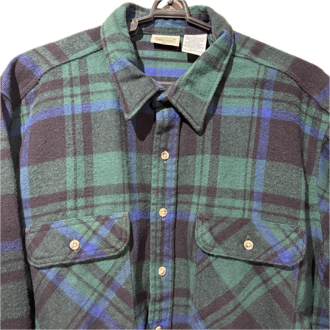 極上美品 90s Five Brother ヘビネル ブラックウォッチ