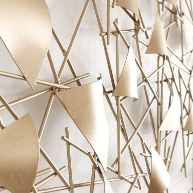 アイアン壁掛けウォールアート「ゴールド」壁飾り ウォールデコ（646）