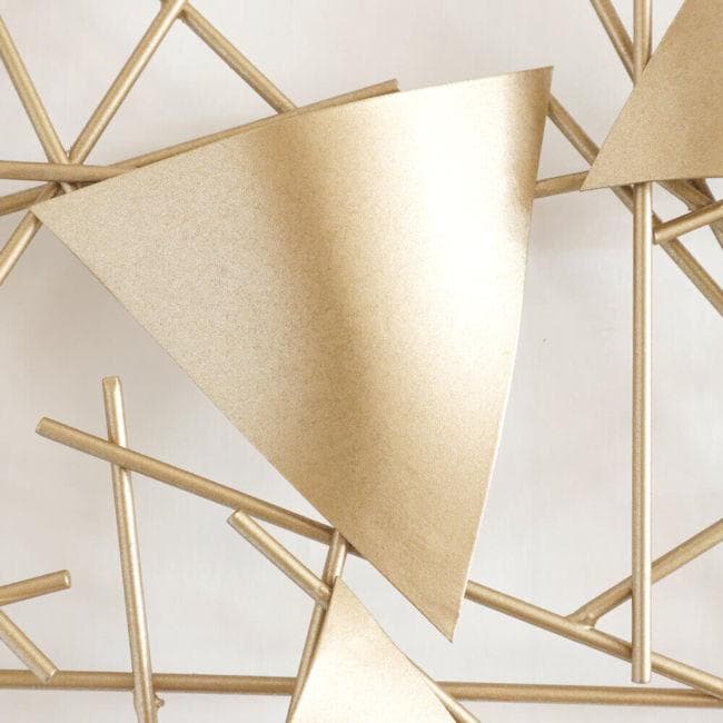 アイアン壁掛けウォールアート「ゴールド」壁飾り ウォールデコ（646）