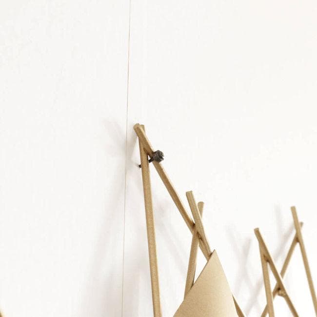 アイアン壁掛けウォールアート「ゴールド」壁飾り ウォールデコ（646）