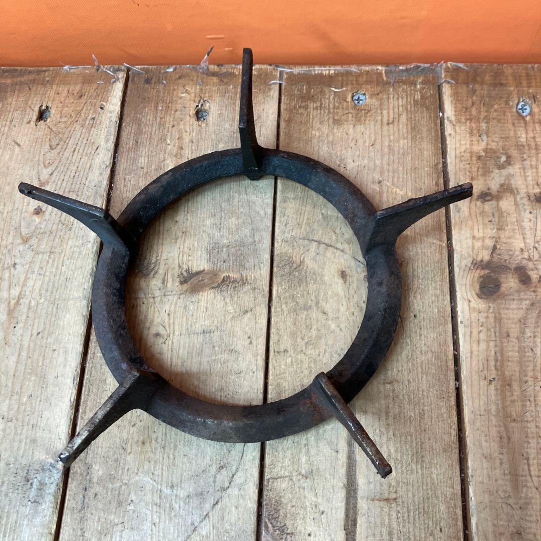 D-５ 南部鉄器 すき焼き鍋 いろり鍋 囲炉裏 五徳 鉄鍋 和食器 骨董