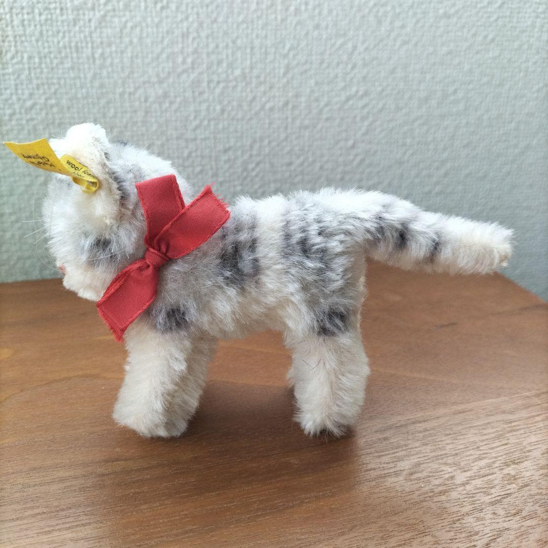 ビンテージ　シュタイフ　Tabby キャット　猫　下から２番目サイズ