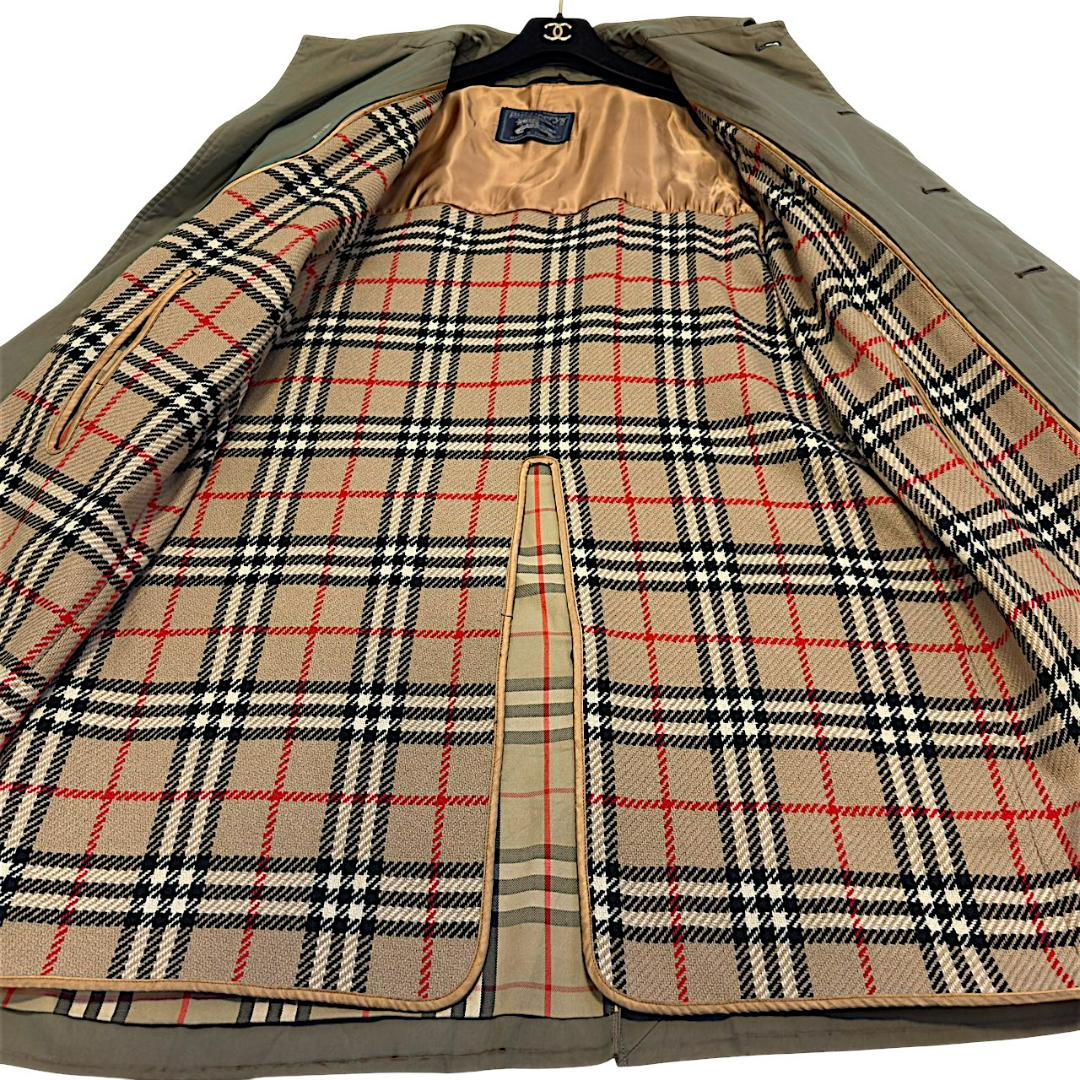 Burberry ステンカラーコート ライナー カーキ メンズ ノバチェック