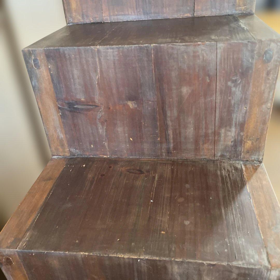 階段タンス　高さ約75.7cm 幅約72cm