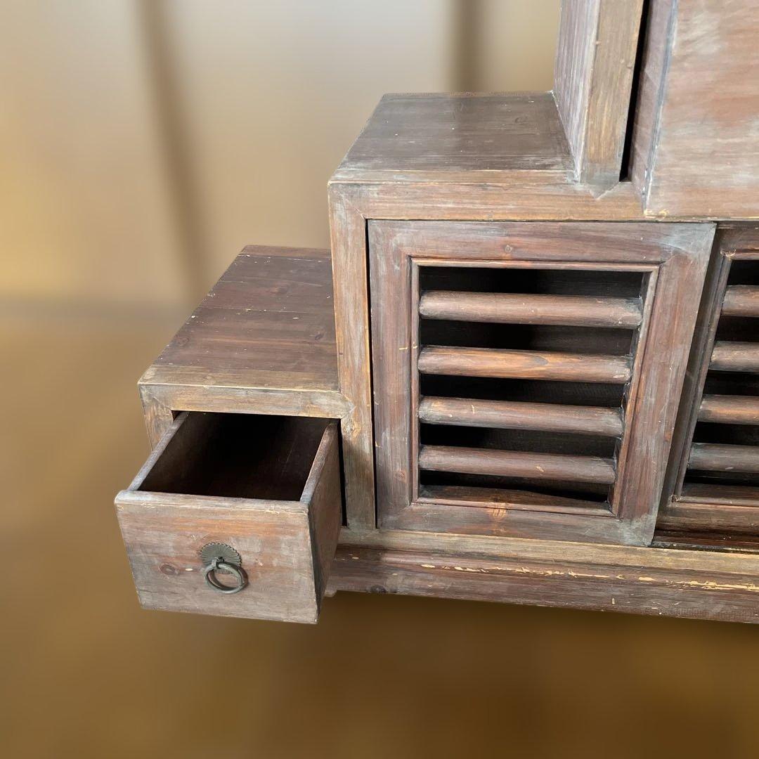 階段タンス　高さ約75.7cm 幅約72cm