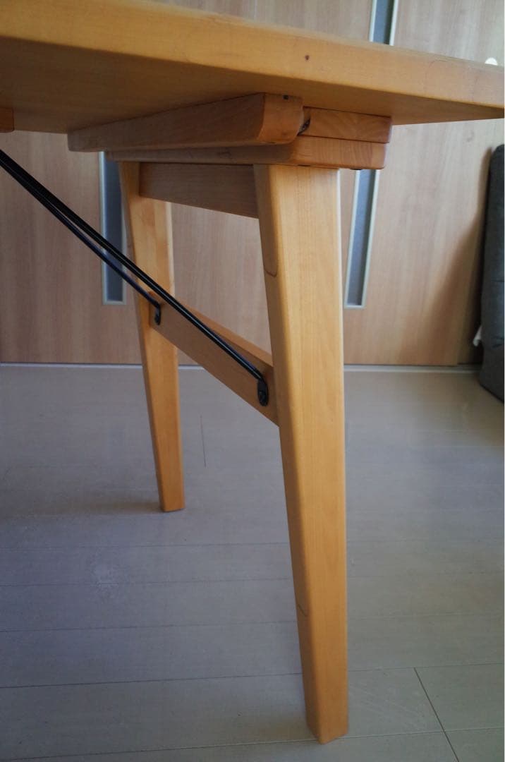 無垢天然木/北欧モダン/ダイニングテーブル130cm/ナチュラル/ヴィンテージ