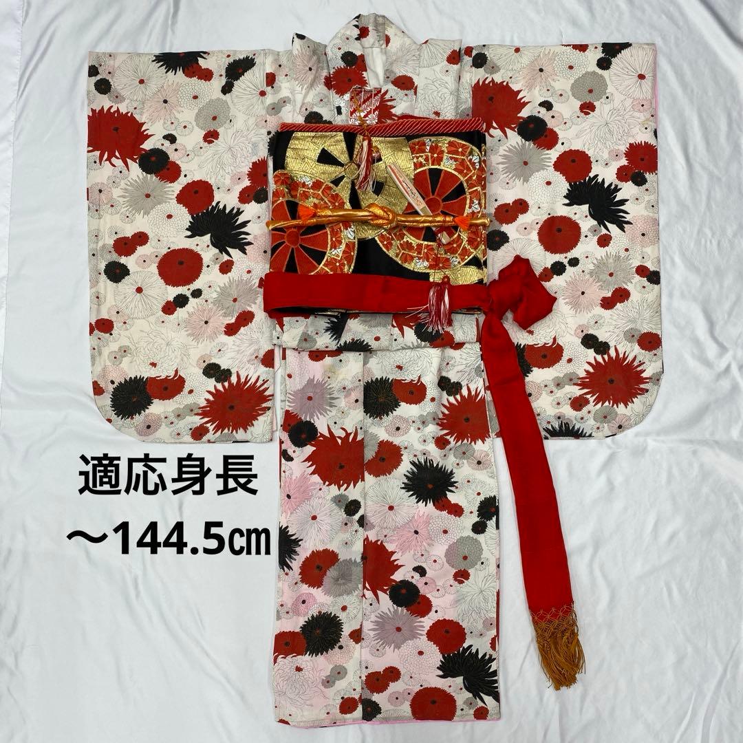 505agu30着物のみ,412aj42 ◎七五三 セミアンティーク着物のみ