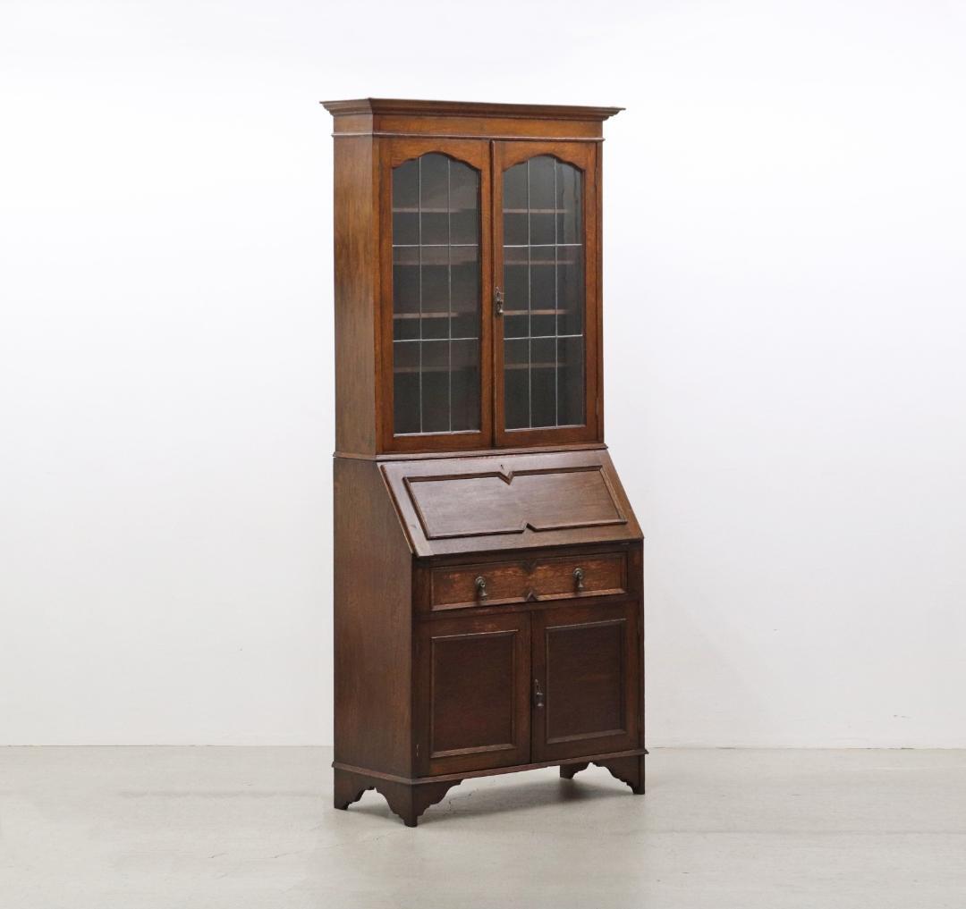 ※ミリカリ 英国 イギリス オーク材 ヴィンテージ ビューロー