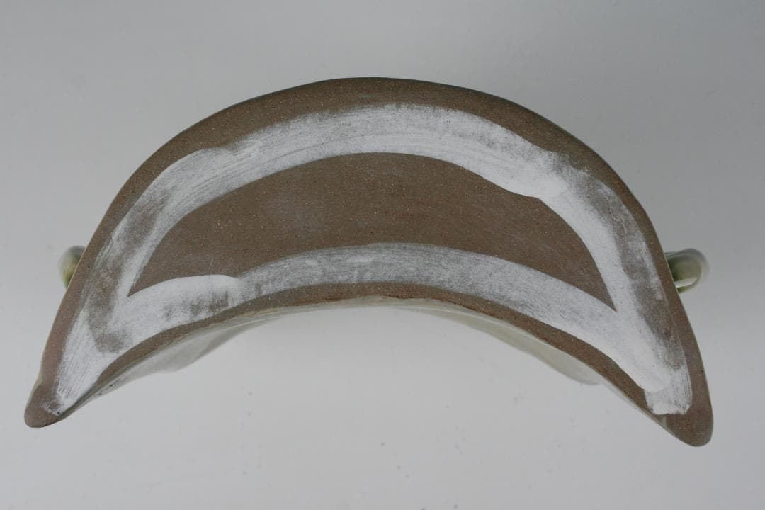 琉球壺屋焼 登り窯 金城敏幸　窓絵双魚文抱瓶（大）