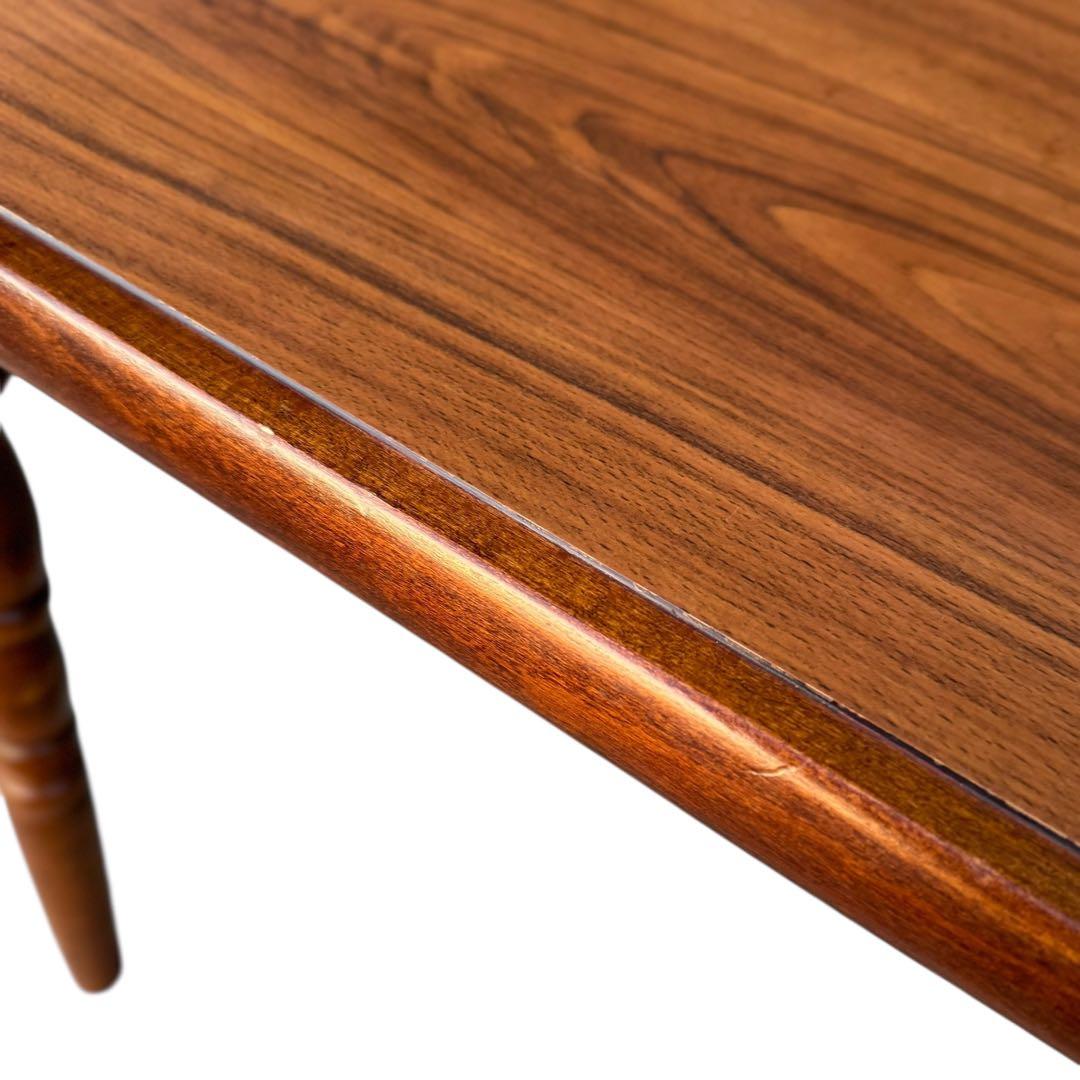 HR909 古いスピンドルレッグ　柏木工　ダイニングテーブル　ろくろ脚