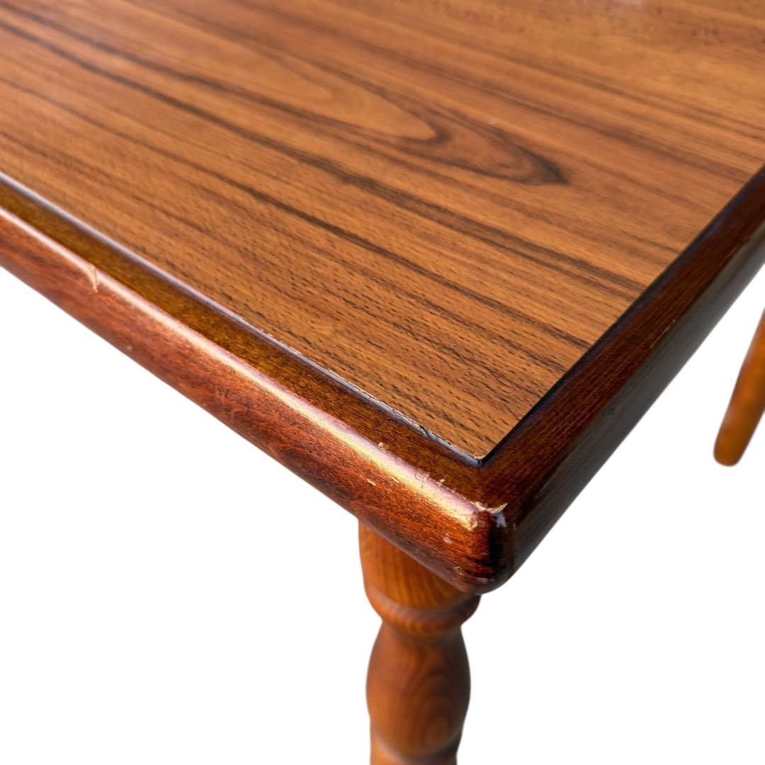 HR909 古いスピンドルレッグ　柏木工　ダイニングテーブル　ろくろ脚