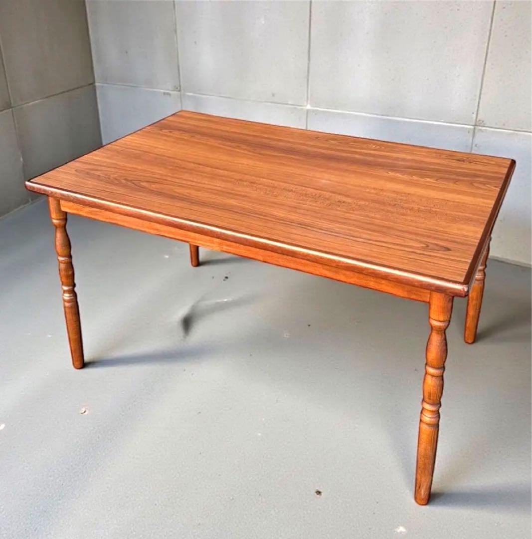 HR909 古いスピンドルレッグ　柏木工　ダイニングテーブル　ろくろ脚