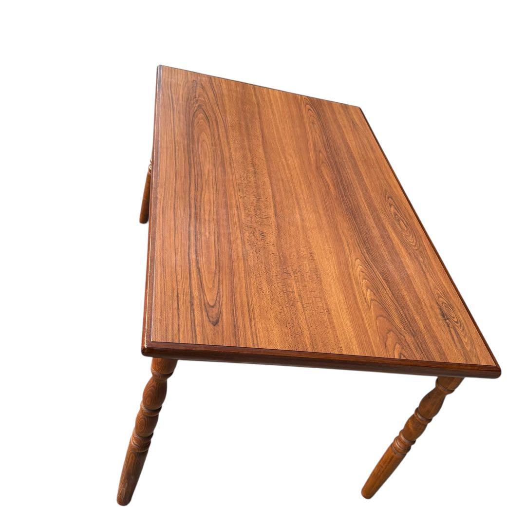 HR909 古いスピンドルレッグ　柏木工　ダイニングテーブル　ろくろ脚