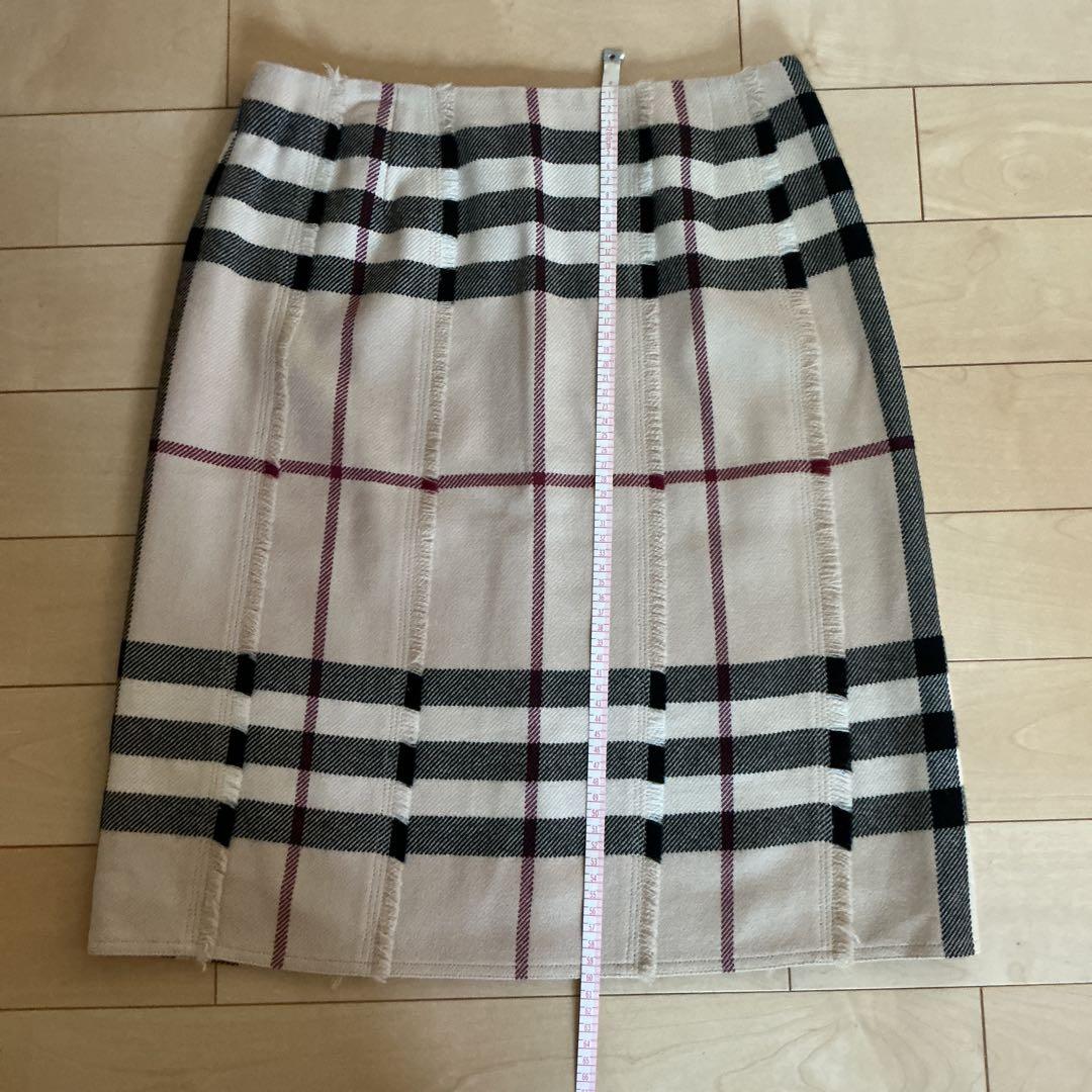 バーバリーロンドン　ウールスカート13号　ベージュ、ブラック2点おまとめ