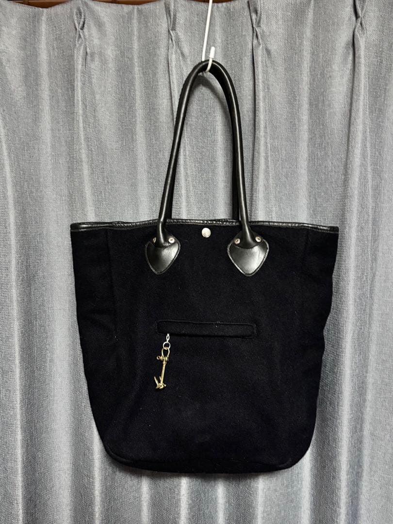 Schott トートバッグ Pコートモチーフ ウール 裏地キルティング ショット