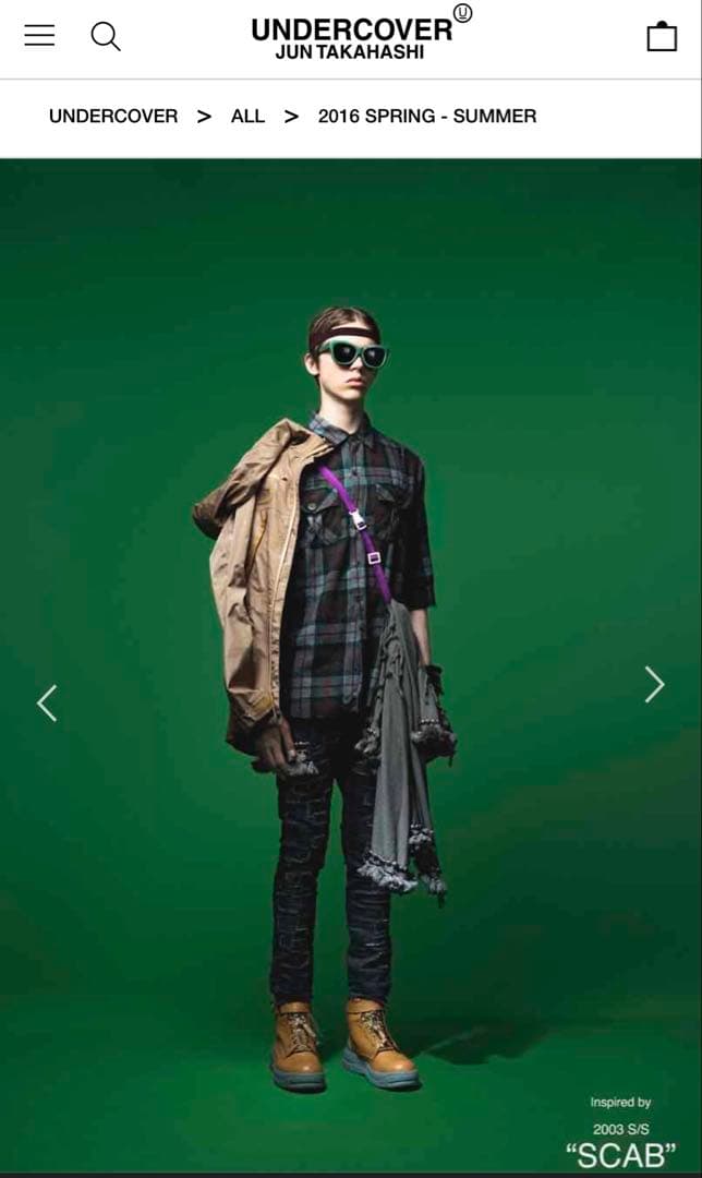 UNDERCOVER 16SS SCAB期 GIZ柄 シャツ