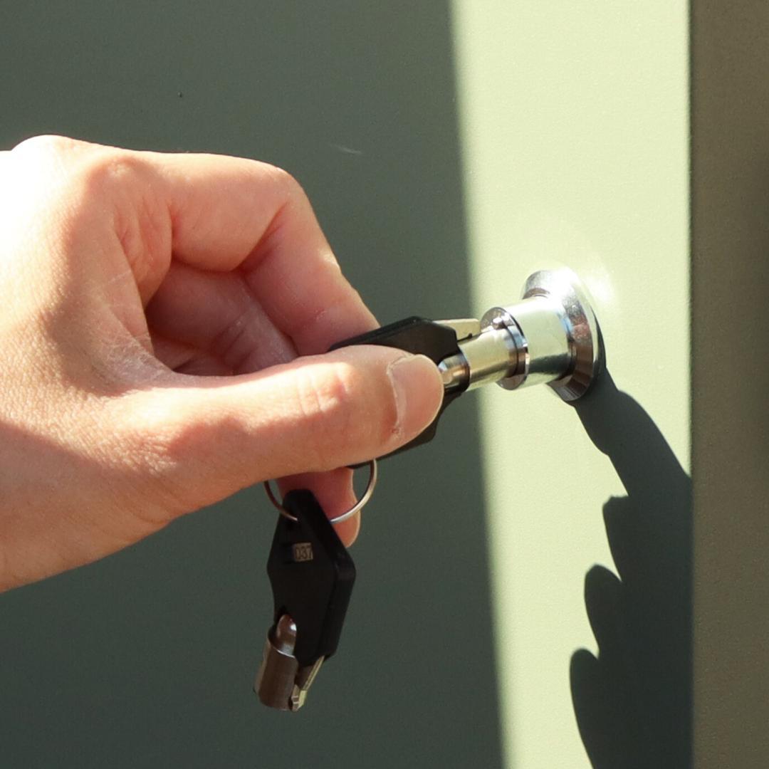 MJ PT GEL　宅配ボックス　グレー　プッシュ錠　プッシュ式