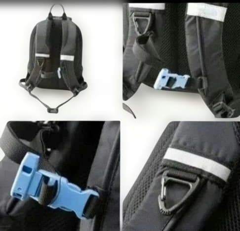 15L ノースフェイス　キッズ リュック　スモールデイ　ホイッスル　カーキ　安全