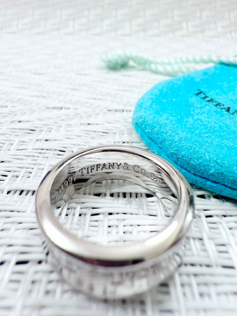 ティファニー　ナローリング　指輪　10.5号　研磨済み　1837 TIFFANY