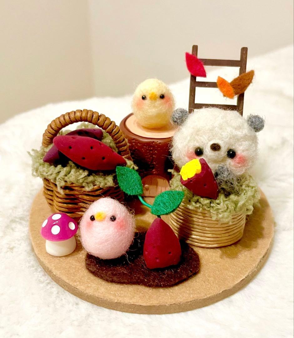 autumnꕤ⋆.秋作品!!＼さつまいも／お芋掘り!!羊毛フェルト