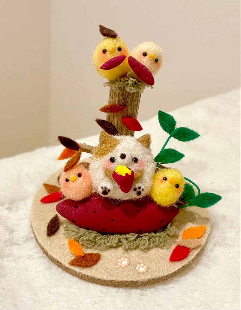 autumnꕤ⋆.秋作品!!＼さつまいも／お芋掘り!!羊毛フェルト
