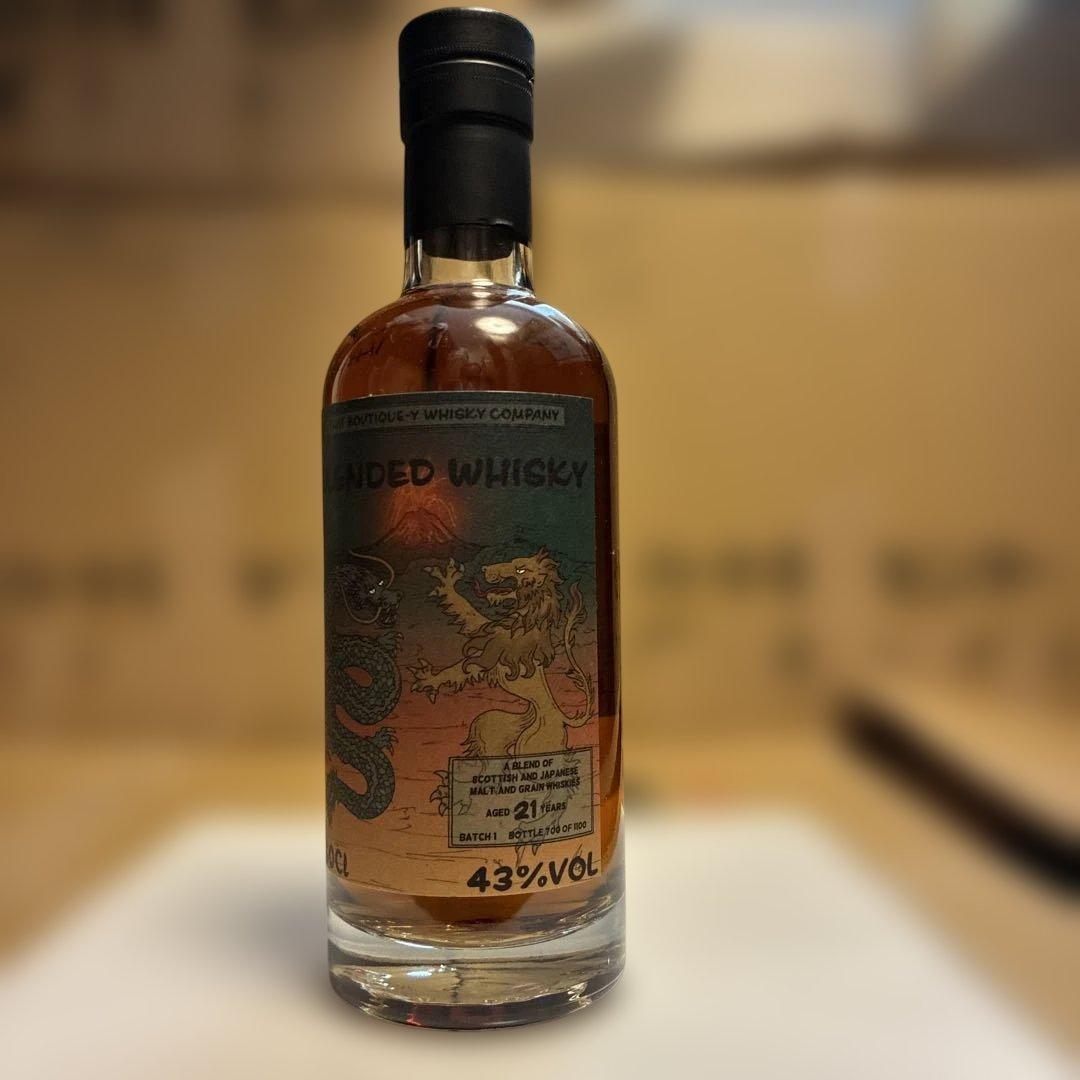 ブティックウイスキー　ブレンデッド21年　43%