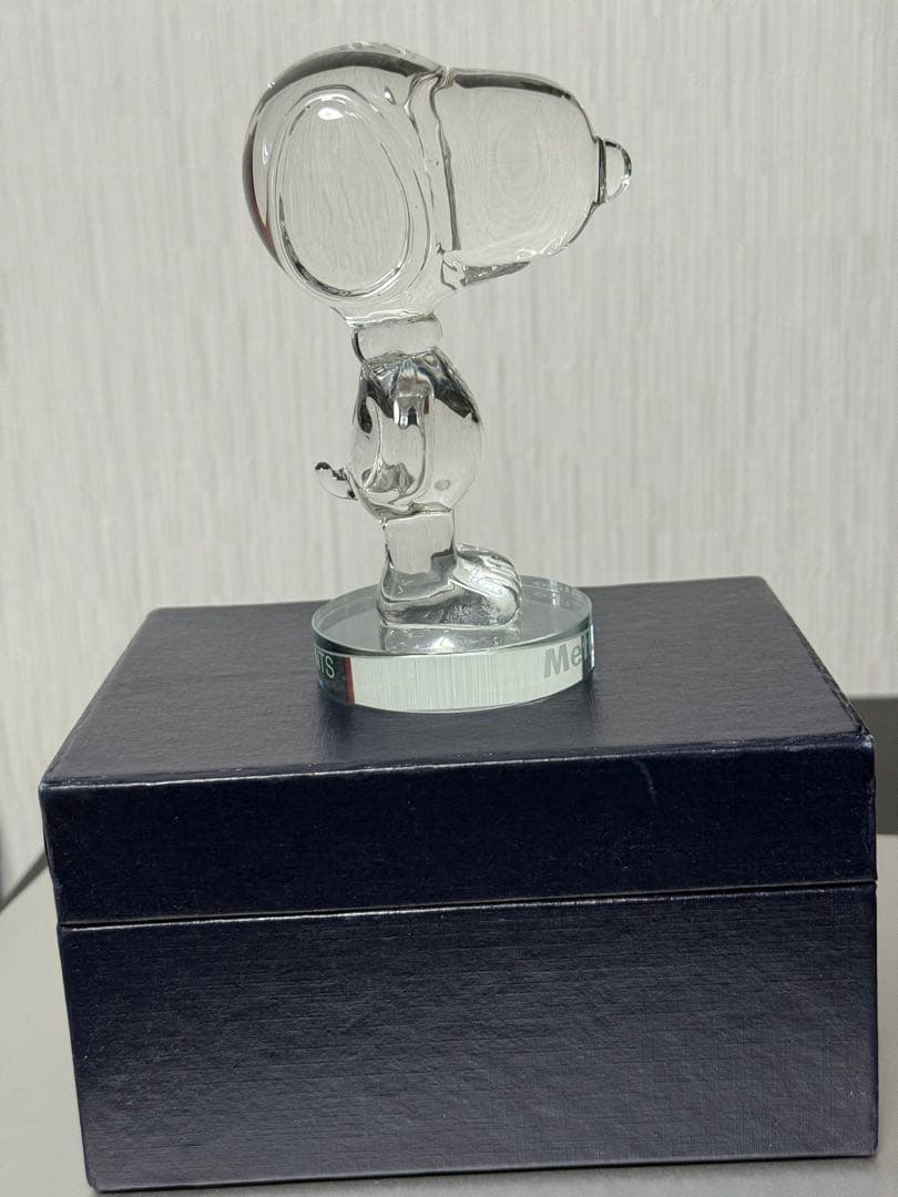 スヌーピー クリスタル 置物 非売品