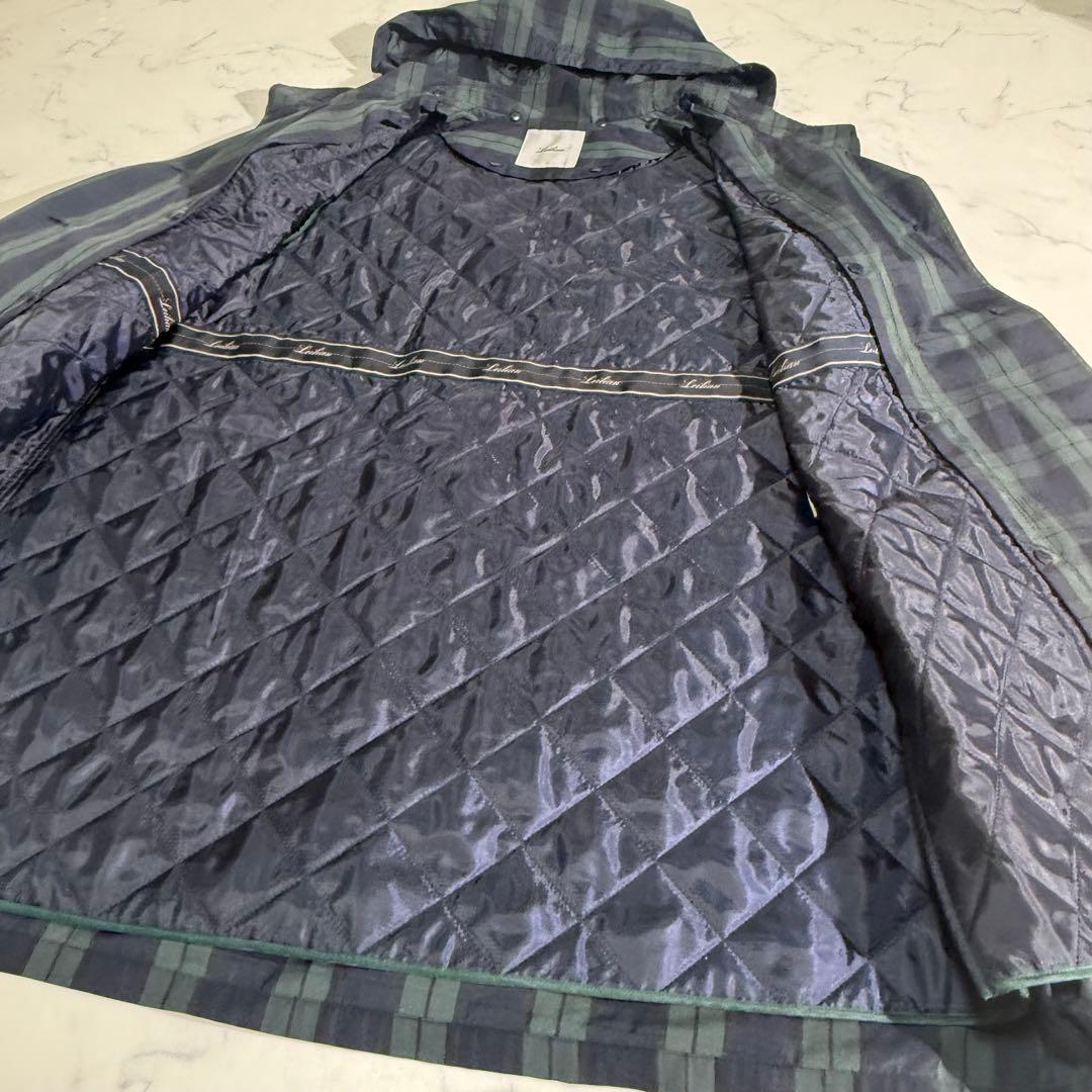 美品　24年　Leilian ライナー付きフーデットコート
