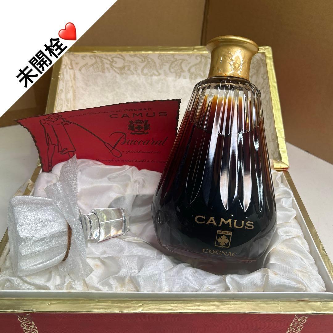5610 【未開栓】CAMUS コニャック バカラカラフェ 化粧箱付き