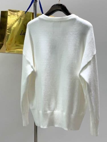 AMI PARIS ハート刺繍 ホワイトニットセーター M